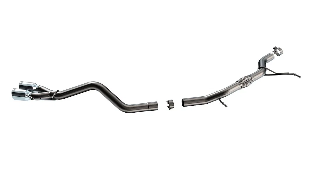 140938 – BORLA Exhaust System Kit, T-304 Stainless Steel Without Muffler 2-1/2 Inch Pipe Diameter Single Exhaust Dual...